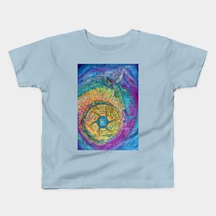 Maya Glyph Cauac Kids T-Shirt